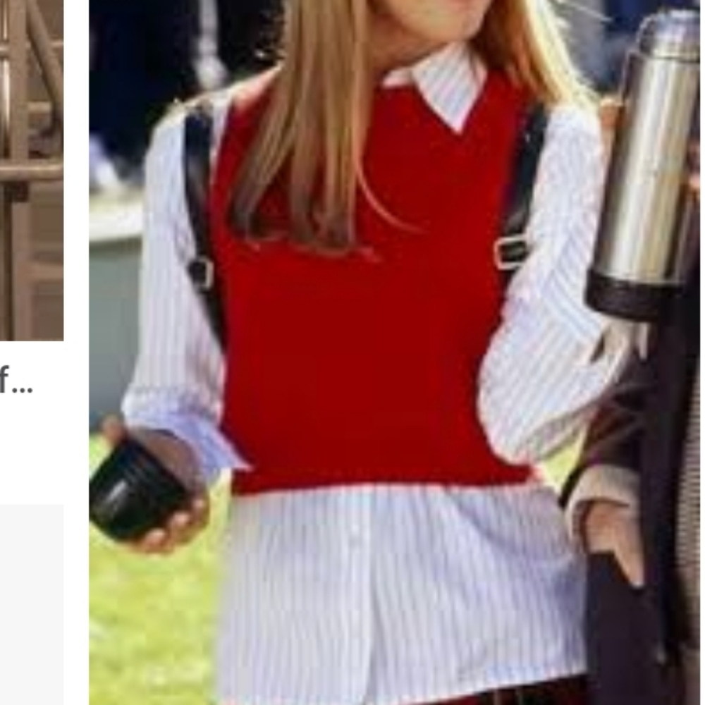 Vintage Pendleton Red Button Down Vest - image 1